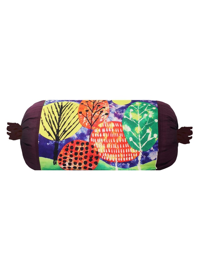 Kuber Industries Kuber Industries Tree Design Cotton 4 Pieces Bolster Cover Set Green  - Image 2