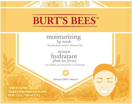 Burt's Bees Burts Bees 100 Percentage Natural Moisturizing Lip Mask Conditioning Lip Care with Meadow Foam Seed and Almond Oils - Image 3