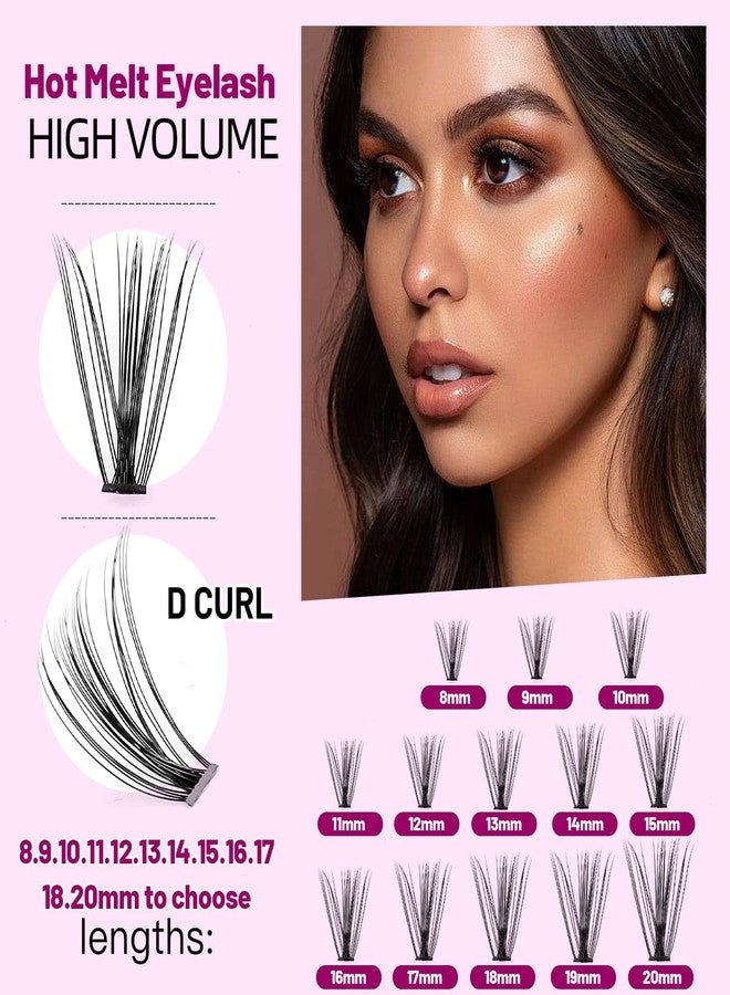 Dedila 8-20MM to Choose Professional Makeup Individual Cluster Eye Lashes 20 Root 0.07C Curl Grafting Mink Fake False Eyelashes Extension Beauty Tools (20mm) - Image 4