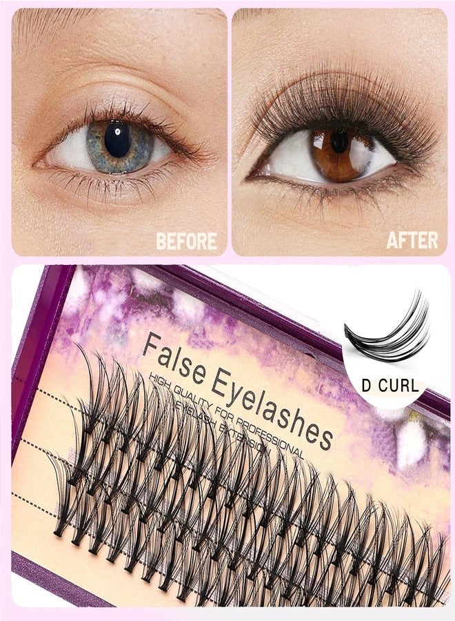 Dedila 8-20MM to Choose Professional Makeup Individual Cluster Eye Lashes 20 Root 0.07C Curl Grafting Mink Fake False Eyelashes Extension Beauty Tools (20mm) - Image 3