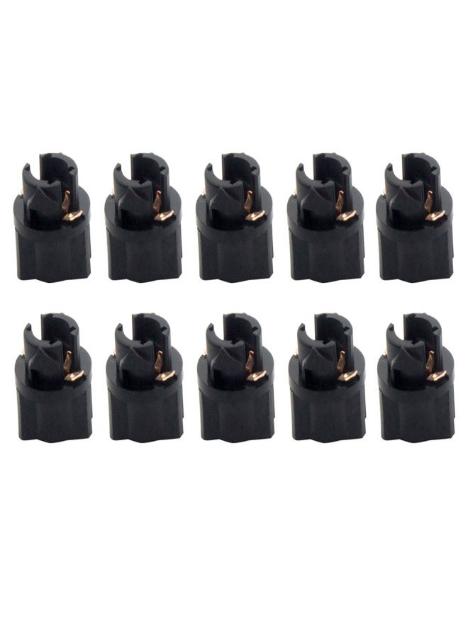 10Pcs T5 LED Twist Socket PC47 Instrument Panel Cluster Replacement Socket Lamp Holder - Image 1