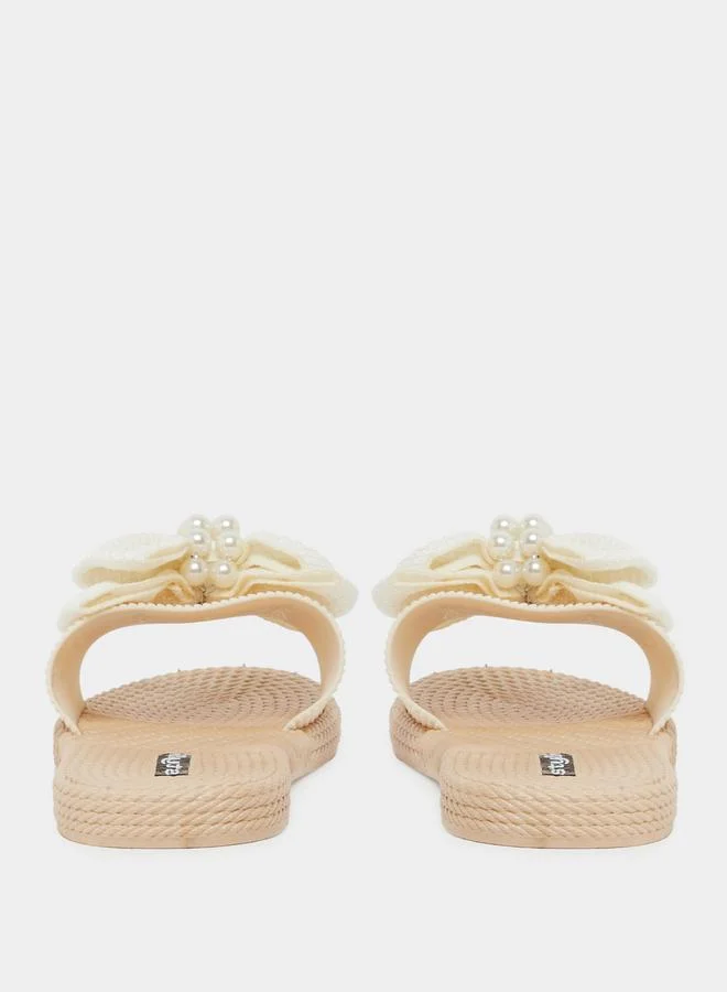 Styli Styli Beaded Bow Detail Slides