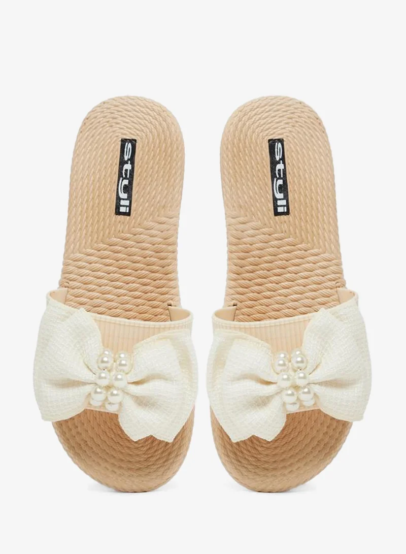 Styli Styli Beaded Bow Detail Slides