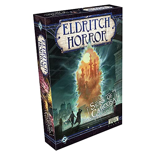 Asmodee Eldritch Horror Signs of Carcosa Board Game EXPANSION - Embrace Madness and Battle the Unspeakable, Mystery Game for Adults, Ages 14+, 1-8 Players, 2-4 Hour Playtime - Image 1