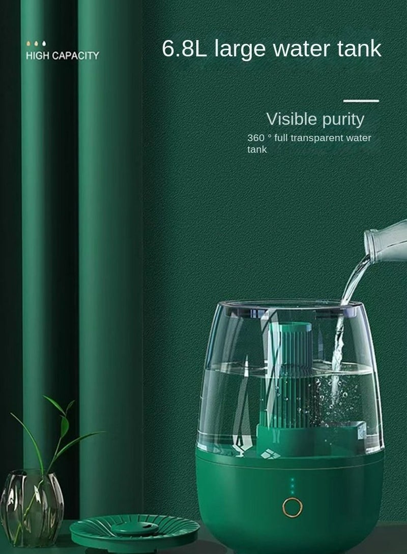 هومستر مرطب هواء برذاذ مزدوج سعة 6.8 لتر - موزع للزيوت العطرية بسعة كبيرة جهاز ترطيب عطر إغلاق تلقائي مع تحكم عن بعد - Image 2