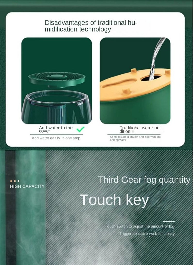 هومستر مرطب هواء برذاذ مزدوج سعة 6.8 لتر - موزع للزيوت العطرية بسعة كبيرة جهاز ترطيب عطر إغلاق تلقائي مع تحكم عن بعد - Image 3