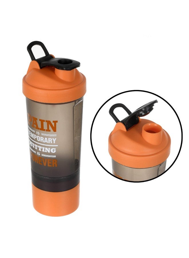 Kuber Industries 800 ML Shaker Bottle - BPA Free & Leakproof - Classic Protein Mixer Shaker Bottle (Orange) - Image 3