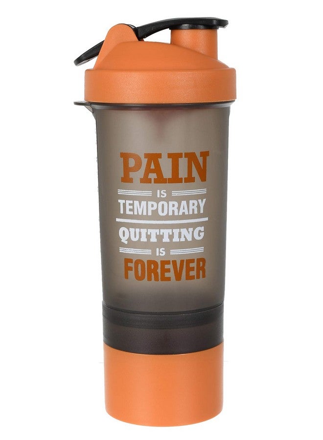 Kuber Industries 800 ML Shaker Bottle - BPA Free & Leakproof - Classic Protein Mixer Shaker Bottle (Orange) - Image 2