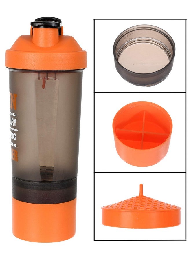 Kuber Industries 800 ML Shaker Bottle - BPA Free & Leakproof - Classic Protein Mixer Shaker Bottle (Orange) - Image 5