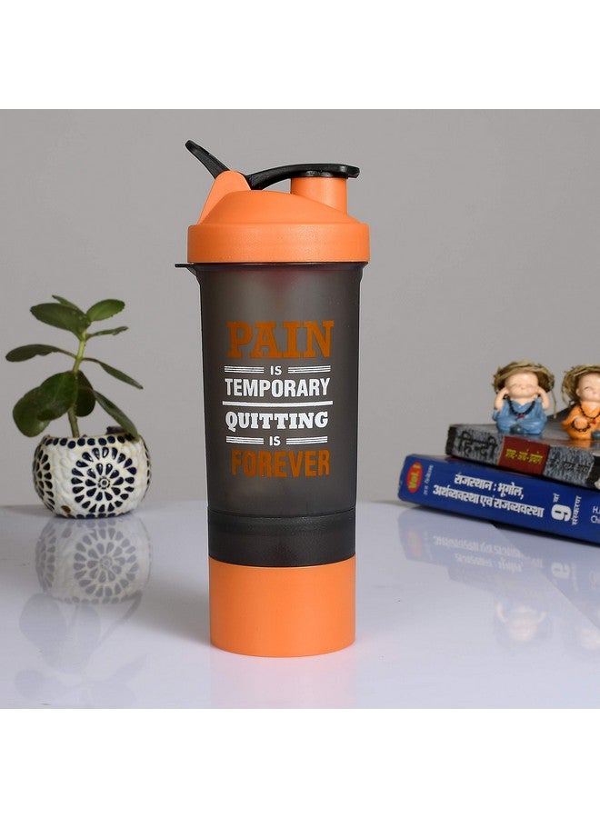 Kuber Industries 800 ML Shaker Bottle - BPA Free & Leakproof - Classic Protein Mixer Shaker Bottle (Orange) - Image 4