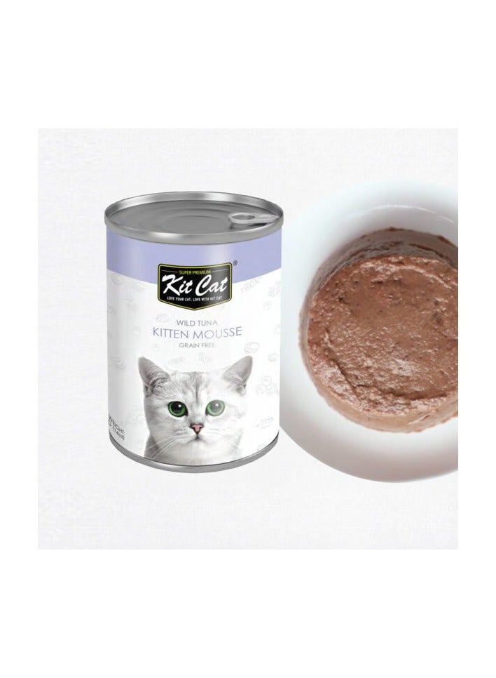 Kit Cat Wild Tuna Kitten Mousse Canned Cat Food 400g x 5 pcs - Image 2