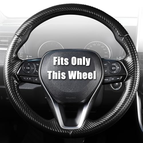 Aimato Customized Steering Wheel Cover for Toyota Camry 2018-2024/RAV4 2019-2025/Corolla 2020-2025/Avalon 2019-2022/Venza 2021-2024 Thin,Anti-Slip,Scratch-Resistant Exclusive Car Accessory for Toyota - Image 1