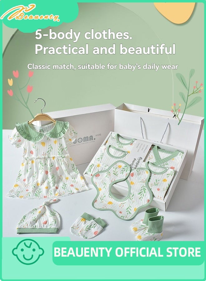 Beauenty Newborn Baby Gifts Set, 24-Piece Newborn Layette Gifts Set Baby Girl Boys Gifts Premium Cotton Baby Clothes Accessories Set Fits Newborn - Image 4