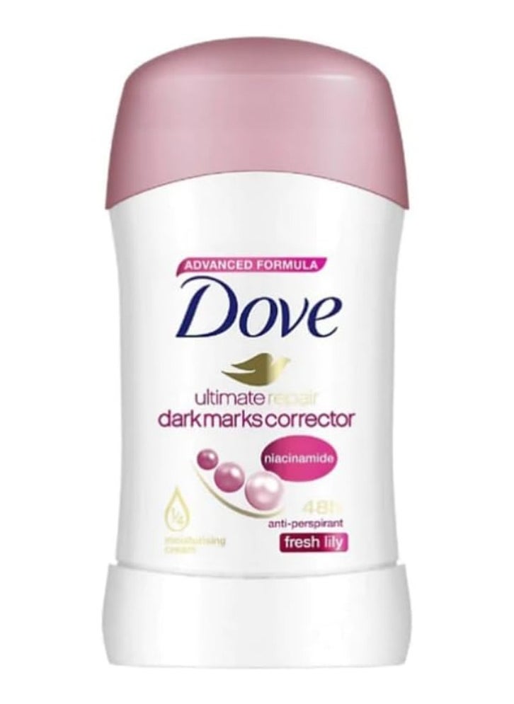 Dove Dove Deodorant Dark Marks Corrector Fresh Lily Stick - 40 Gm  - Image 1