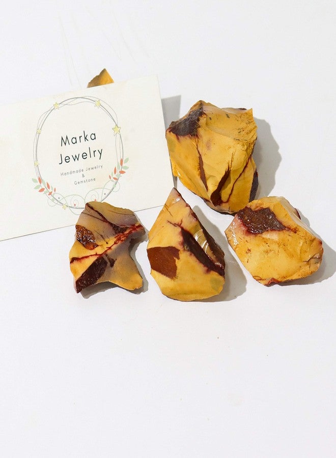 Marka 20 Gram Natural Mookaite Jasper Rough Specimens, Polishing, Tumbling, Cabbing Crystal Rough Stones for Reiki Healing and Crystal Healing Stones - Image 4