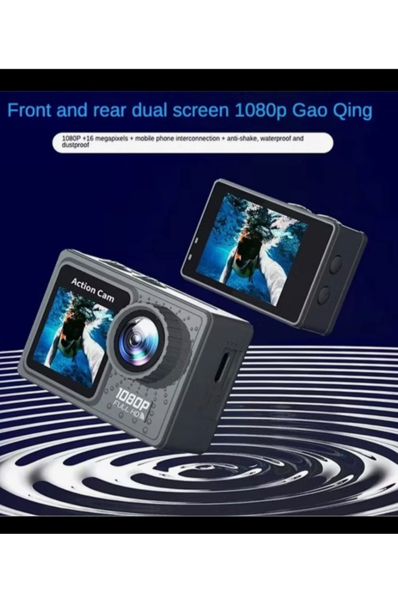 Generic F502AA-G 2-Inch 1080P HD WiFi Action Camera with 30M Waterproof Case – Wide Angle Sports Cam  - Image 4