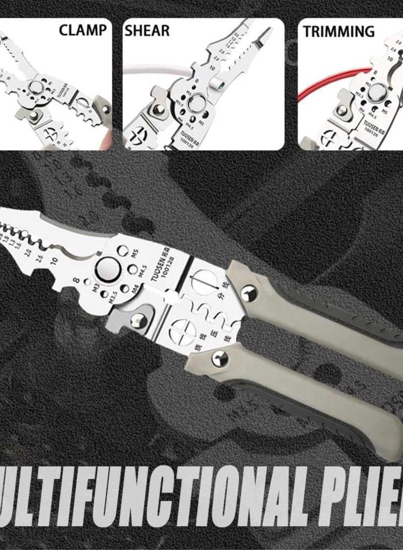 GGOOT Wire Stripping Pliers Multifunctional Electrician Special Wire Splitting Pliers Hardware L2l6 Industrial P Cable Universal Tools  - Image 4