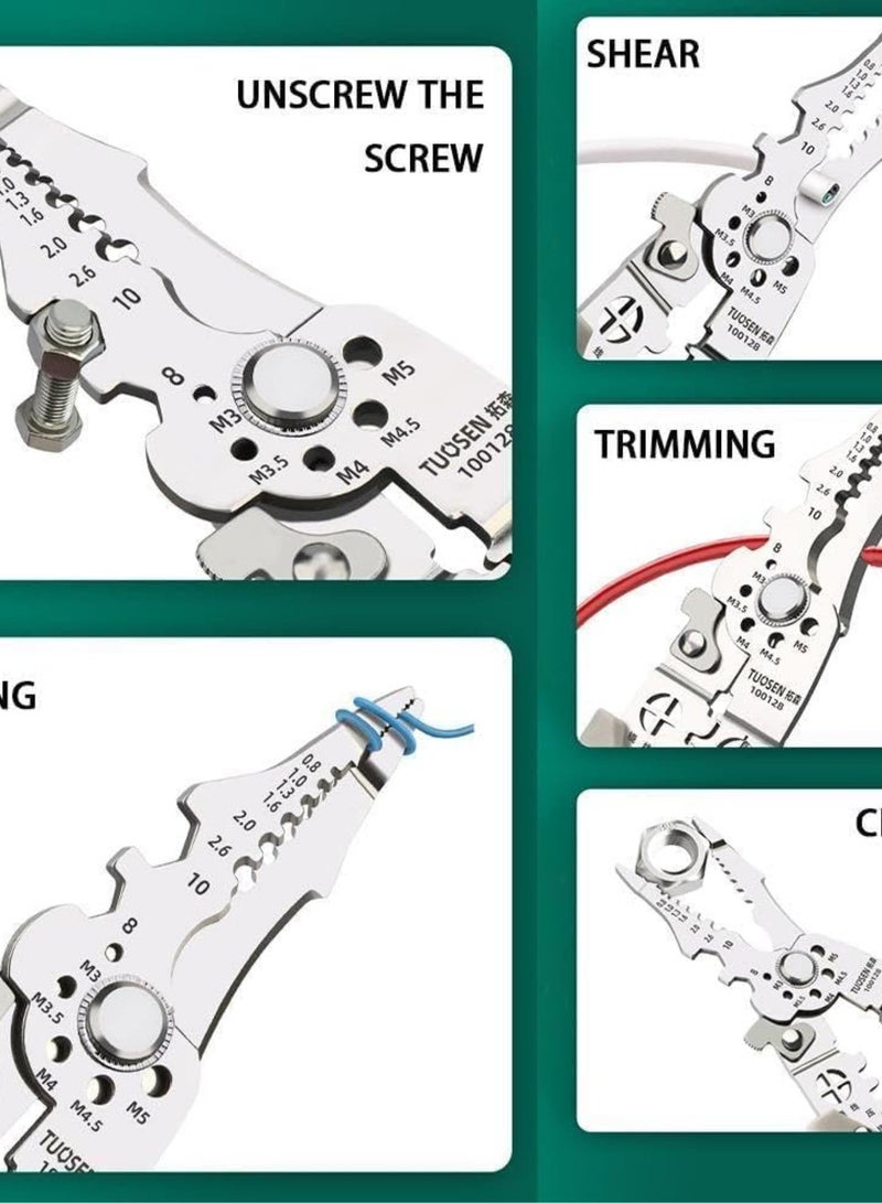 GGOOT Wire Stripping Pliers Multifunctional Electrician Special Wire Splitting Pliers Hardware L2l6 Industrial P Cable Universal Tools  - Image 5