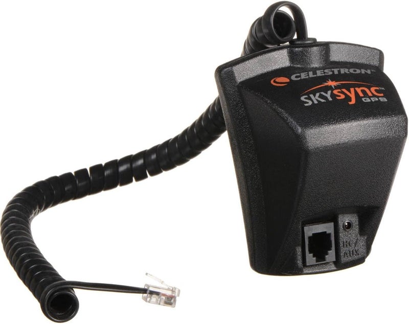 ملحق Celestron-SkySync GPS - يقوم بتحديث التلسكوب تلقائيًا ببيانات GPS ذات 16 قناة، والوقت والتاريخ - يوفر الوقت ويحسن دقة المحاذاة، أسود (93969) - Image 1