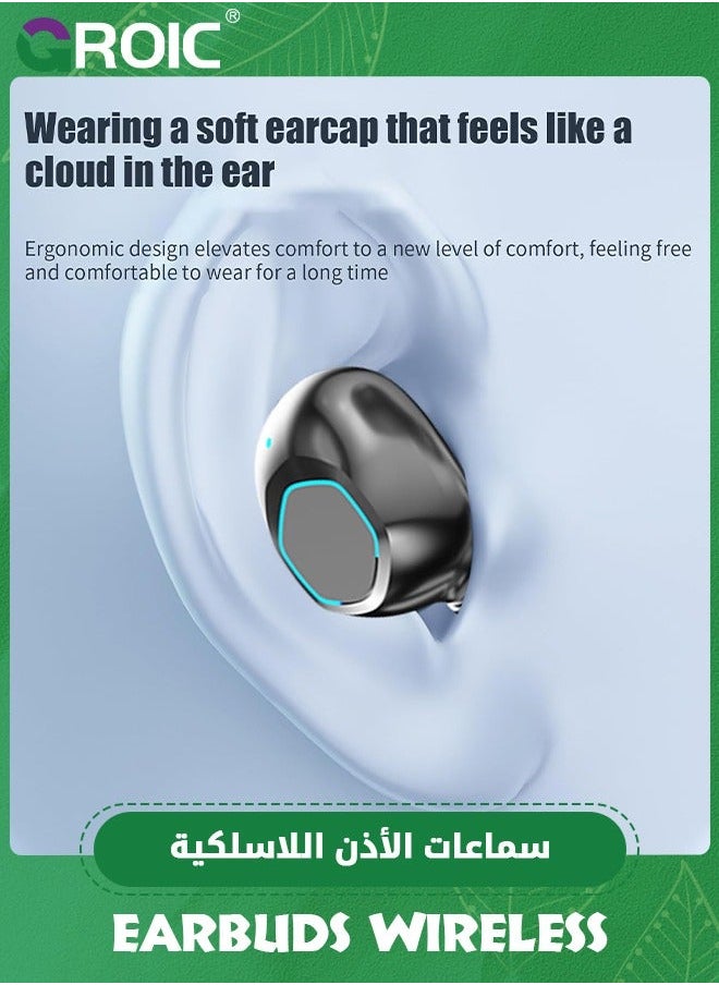 GROIC Earbuds Wireless Bluetooth, Bluetooth Earphone 5.3 in Ear Led Display Power Hi-Fi Noise Reduction Low Delay for Sports  - Image 4