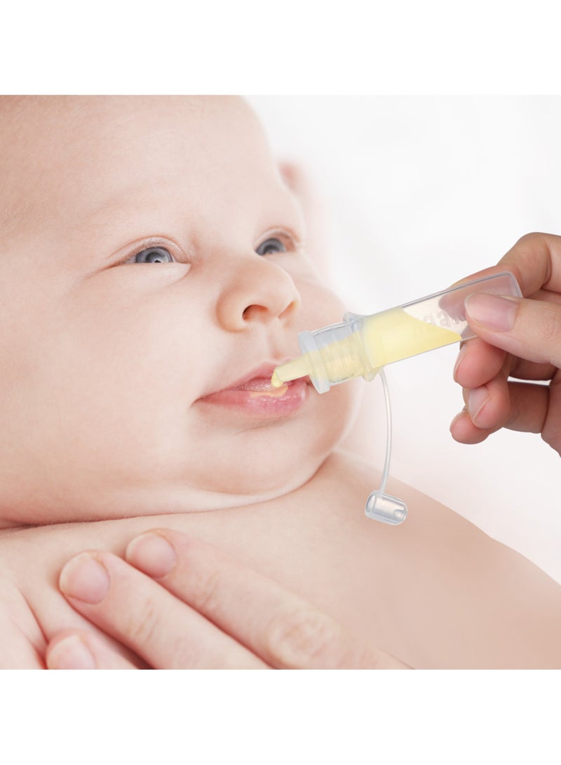 haakaa Silicone Colostrum Collector Set 20ml (2 Pack) – Breast Milk Collection Syringes for Newborn Feeding & Breastfeeding - Image 3