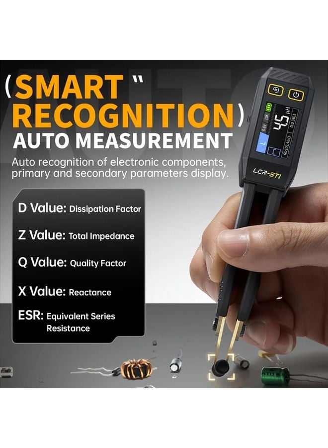 LCR ST1 Smart Bridge Tweezer Auto Multimeter For SMD ESR Resistance Capacitance Inductance Test - Image 4