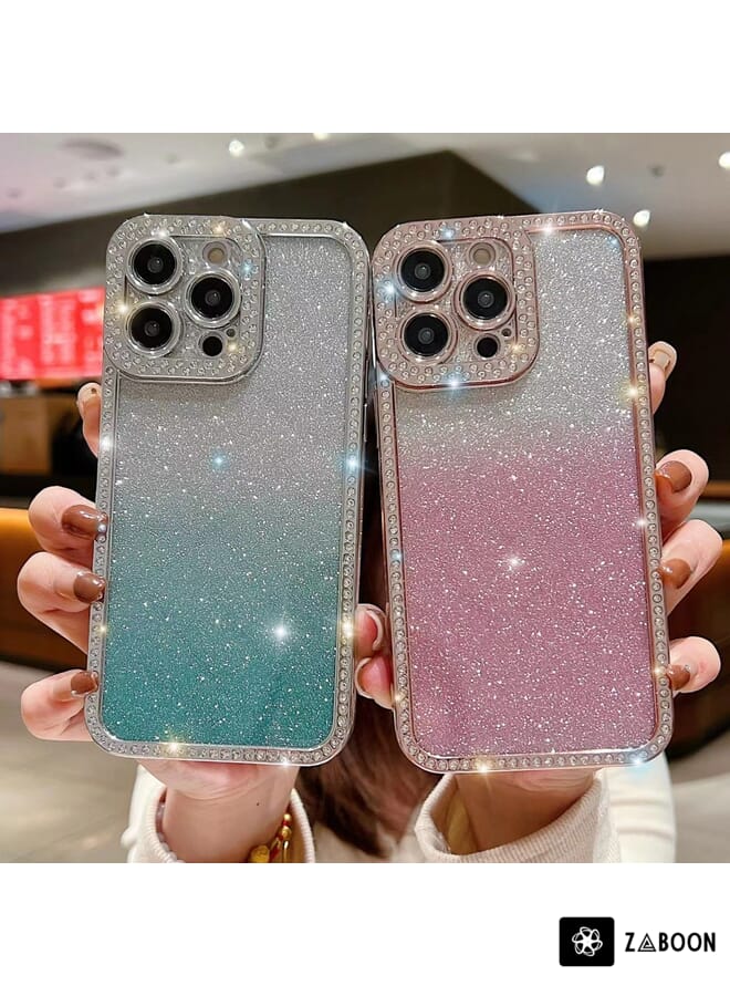 Zaboon Protective Case For iPhone 11 Diamond Gradient Glitter Plated TPU - Image 4
