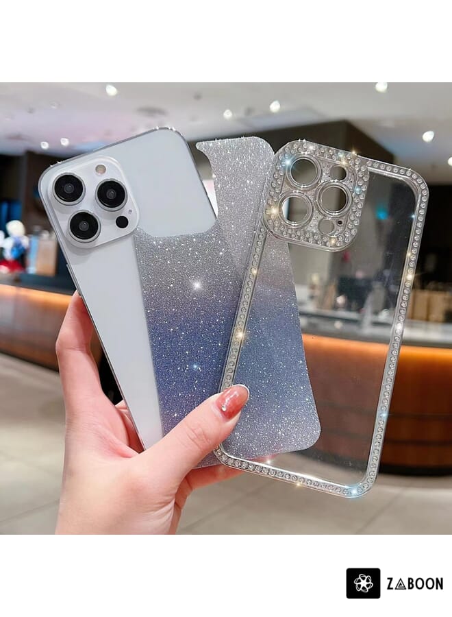 Zaboon Protective Case For iPhone 11 Diamond Gradient Glitter Plated TPU - Image 5