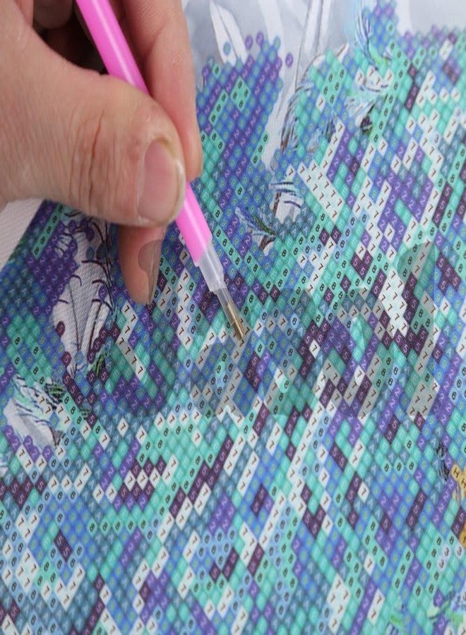 Jasol Diamond Painting Kit, 40x30 Cms, Full Drill, 5D Crystals, Home Wall Decor Gift Set (Peacock M45526) - Image 3