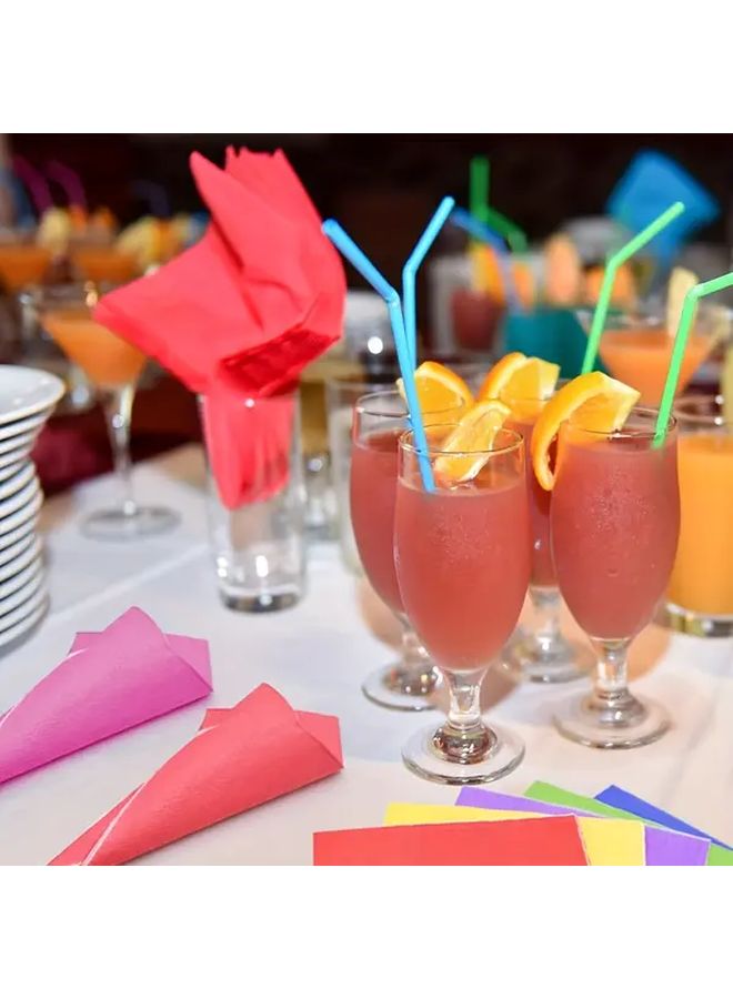 20 Pcs Blue Disposable Paper Napkins For Parties Weddings Birthdays Cocktails - Image 3