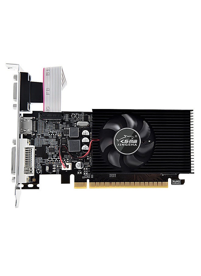 JINGSHA - GT730 Graphics Card 4GB/GDDR3/128bit Memory 700MHz Core Frequency Compatible with VGA+DVI+HDMI Ports for Office Game - Image 1