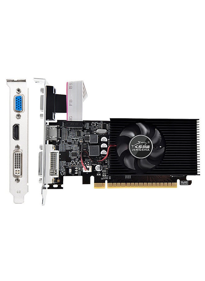 JINGSHA - GT730 Graphics Card 4GB/GDDR3/128bit Memory 700MHz Core Frequency Compatible with VGA+DVI+HDMI Ports for Office Game - Image 1
