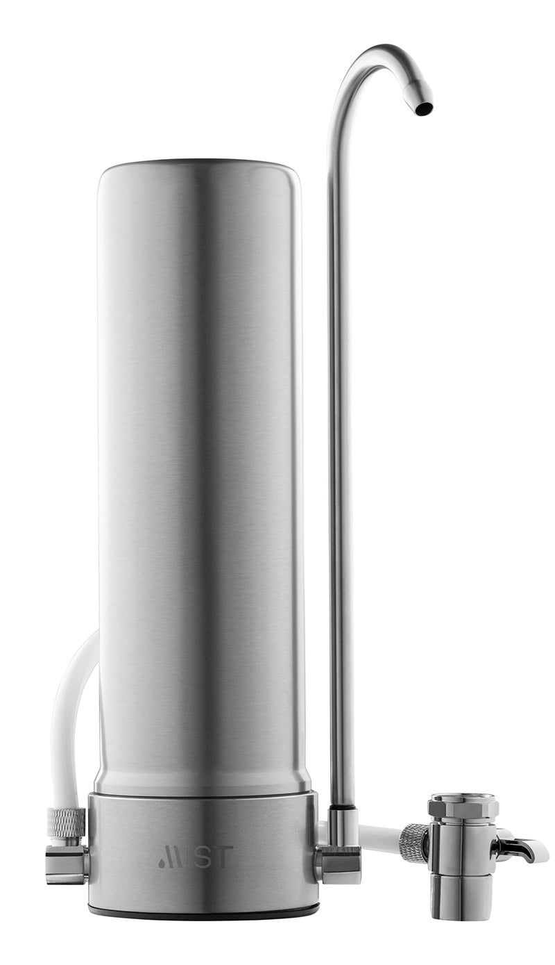 Mist Countertop Water Filter, 5-Stage Water Filtration System Countertop Technology, 8000 Gallon Capacity, Stainless Steel, Reduces Heavy Metals, Chlorine, Bad Taste & Odor (1 Filter Included) - Image 2