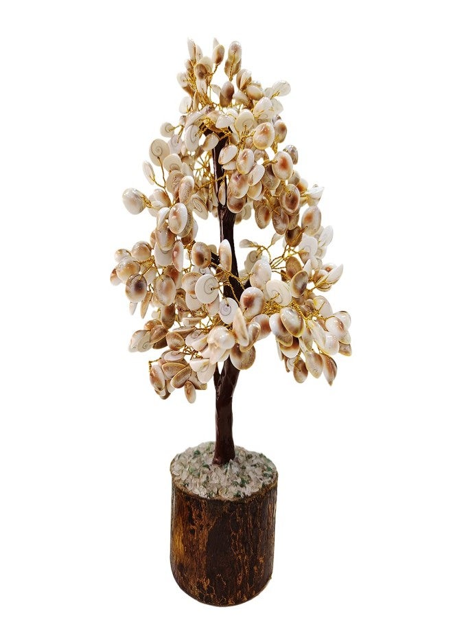 9Dzine Gomti Chakra M-Seal Gold Wire Tree 410 Beads for Home Decor, Good Luck Housewarming Gifts - Image 1