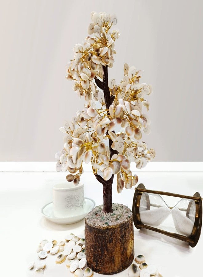 9Dzine Gomti Chakra M-Seal Gold Wire Tree 410 Beads for Home Decor, Good Luck Housewarming Gifts - Image 5