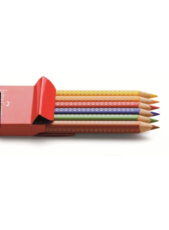 FABER-CASTELL Pack Of 6 Jumbo Grip Colored Pencils - Image 2