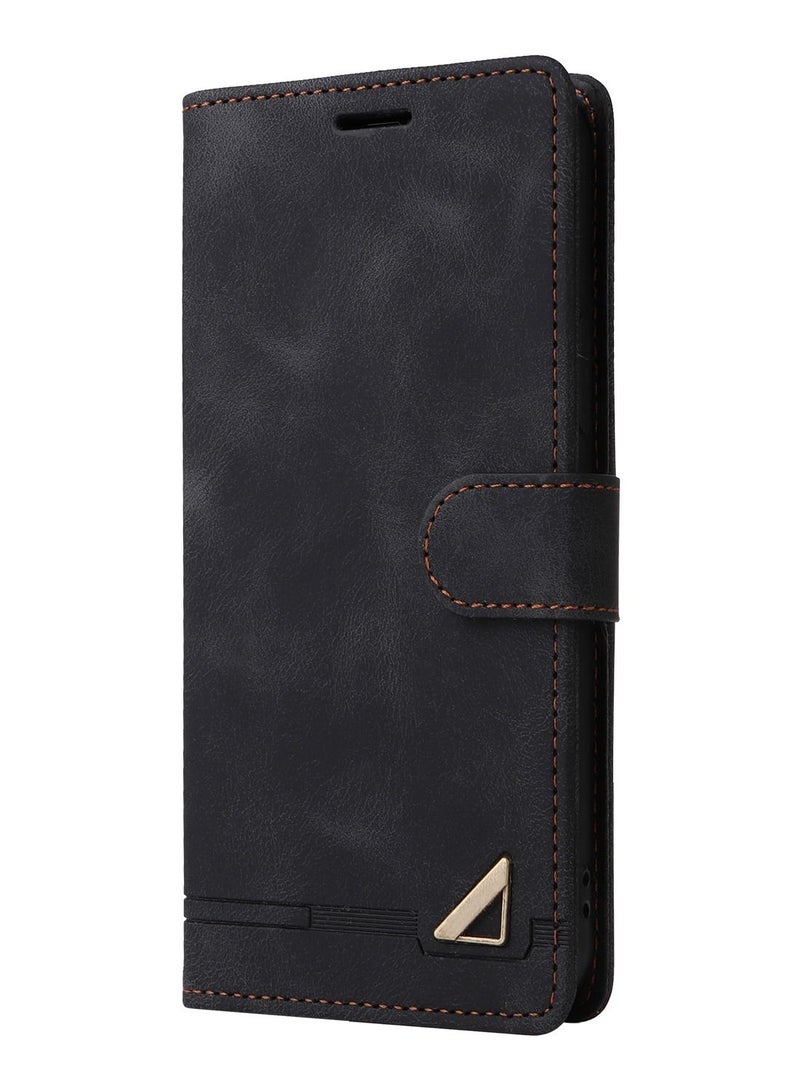 Suteni Flip Cover Hidden Card Slots Leather Phone Case for Samsung - Image 1