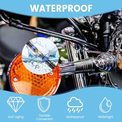 AKOSN 455 PCS Heat Shrink Self Soldering Butt Connector, Solder Seal Wire Connectors Kit, Waterproof Wire Solder Stick Splice Connector for Marine Electrical Automotive (5 Colors/5 Sizes/ 26-10 Gauge) - Image 5