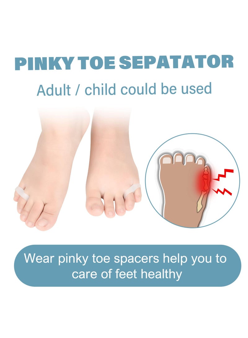 Sweet seven مصحح بونيون خياط من السيليكون - 5 أزواج مع 2 حلقة، فاصل أصابع القدم الصغيرة للأصابع المتداخلة، تخفيف ألم البونيونيت - Image 4