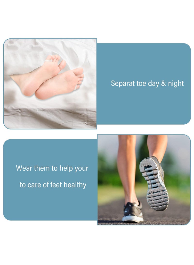 Sweet seven مصحح بونيون خياط من السيليكون - 5 أزواج مع 2 حلقة، فاصل أصابع القدم الصغيرة للأصابع المتداخلة، تخفيف ألم البونيونيت - Image 2