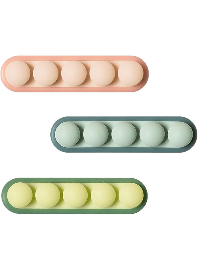 3 Pack Pea Cable Clips, USB Cable Organizer, Charging Cord Holder, Wire Management Self-Adhesive Desk Cord Organizerfor Car Office Desk Workbench Bedroom Bedside Nightstand
