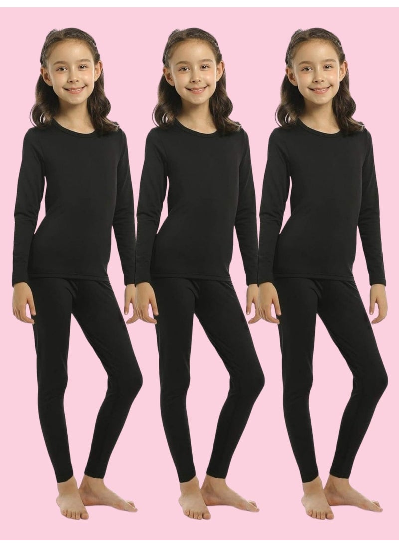 Tezzgelsin Girls Thermal Bottom and Underwear Set 3 Pieces 