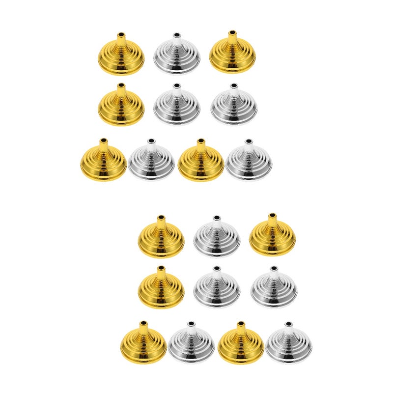 20 pcs Round Flag Brackets Desktop Flag Pole Holders for Negotiation (Assorted Color) - Image 1