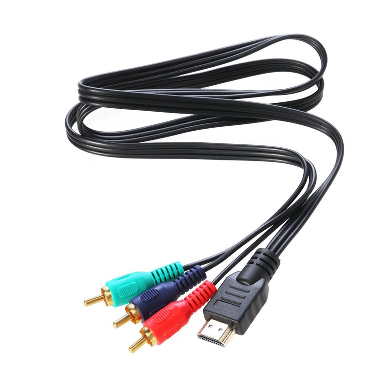 📱 كابل تحويل من HDMI إلى 3 RCA صوت وفيديو بطول 1 متر 1080 بكسل - Image 2