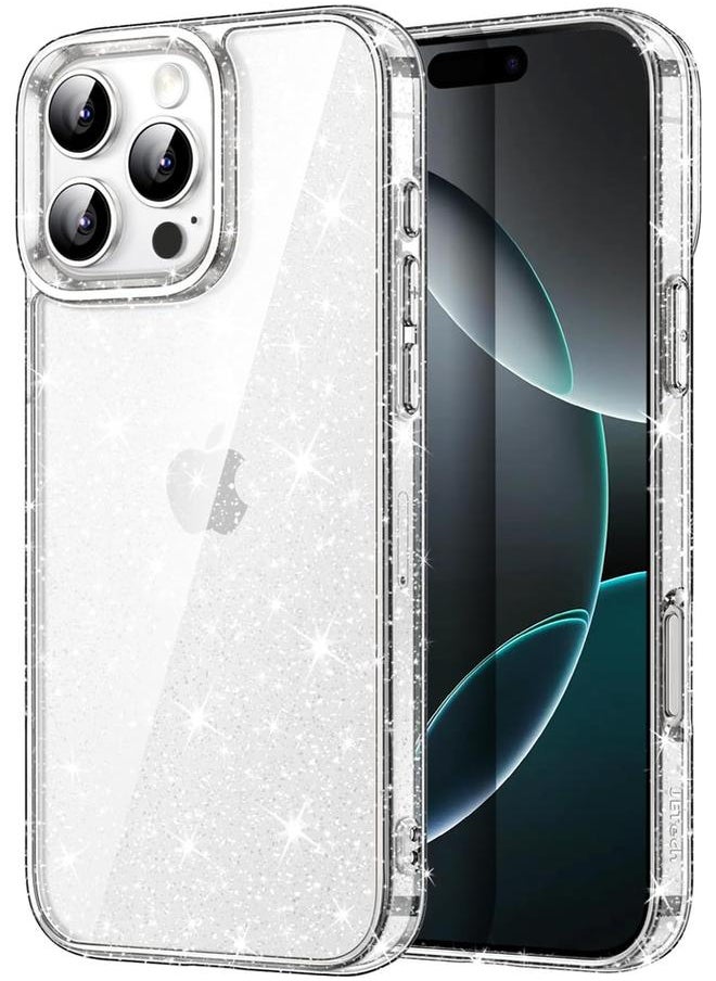 Jetech Glitter Case For Iphone 16 Pro Max 6.9 Inch Bling Sparkle Shockproof Phone Bumper Cover Sparkly For Women And Girls Clear  - Image 1