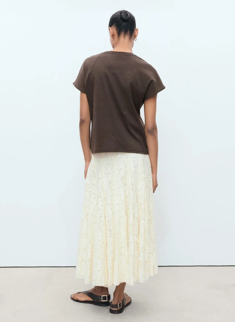 MANGO Crew Neck Short Sleeve T-Shirt