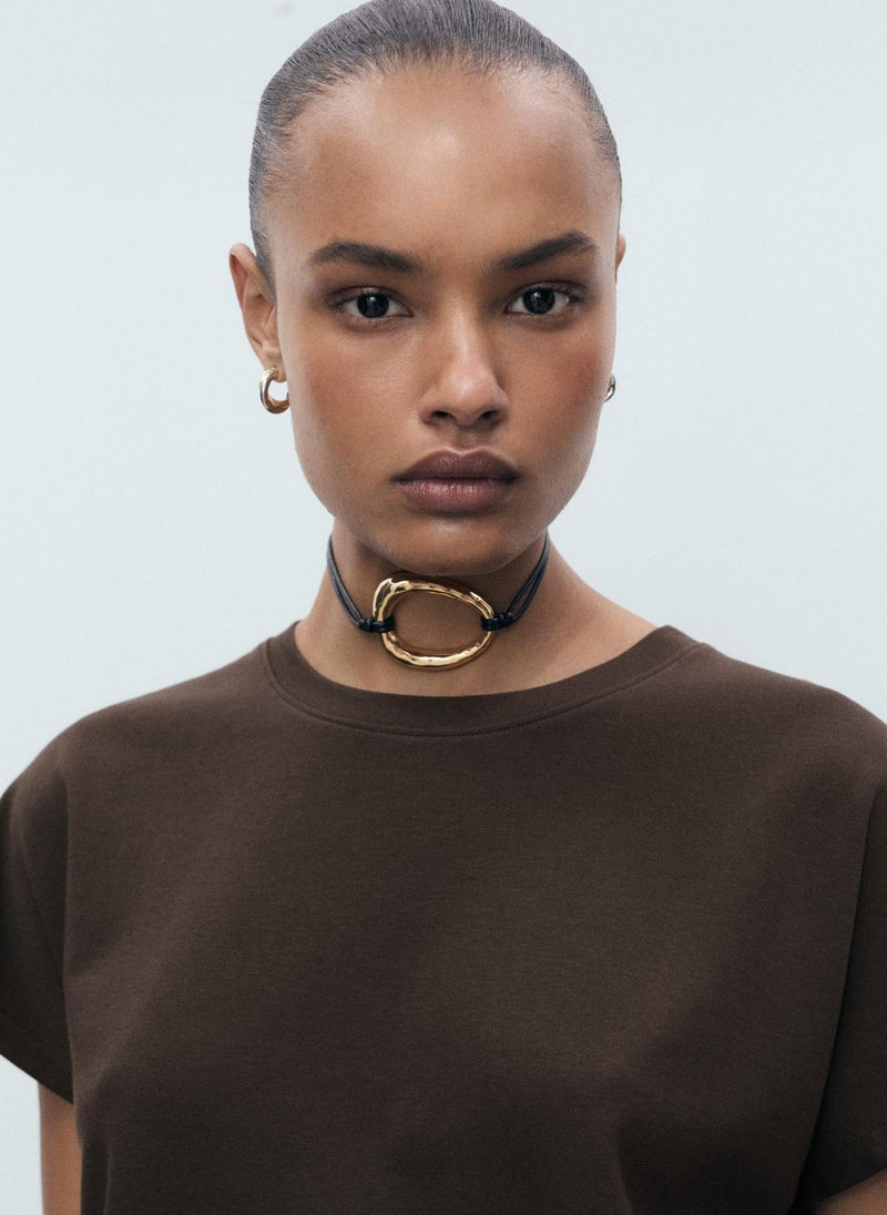 MANGO Round Neck Short Sleeve T-Shirt  - Image 3