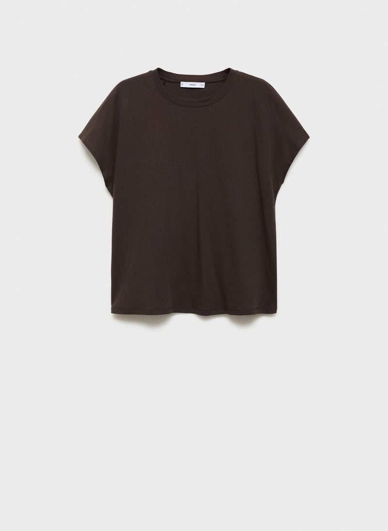 MANGO Round Neck Short Sleeve T-Shirt  - Image 5