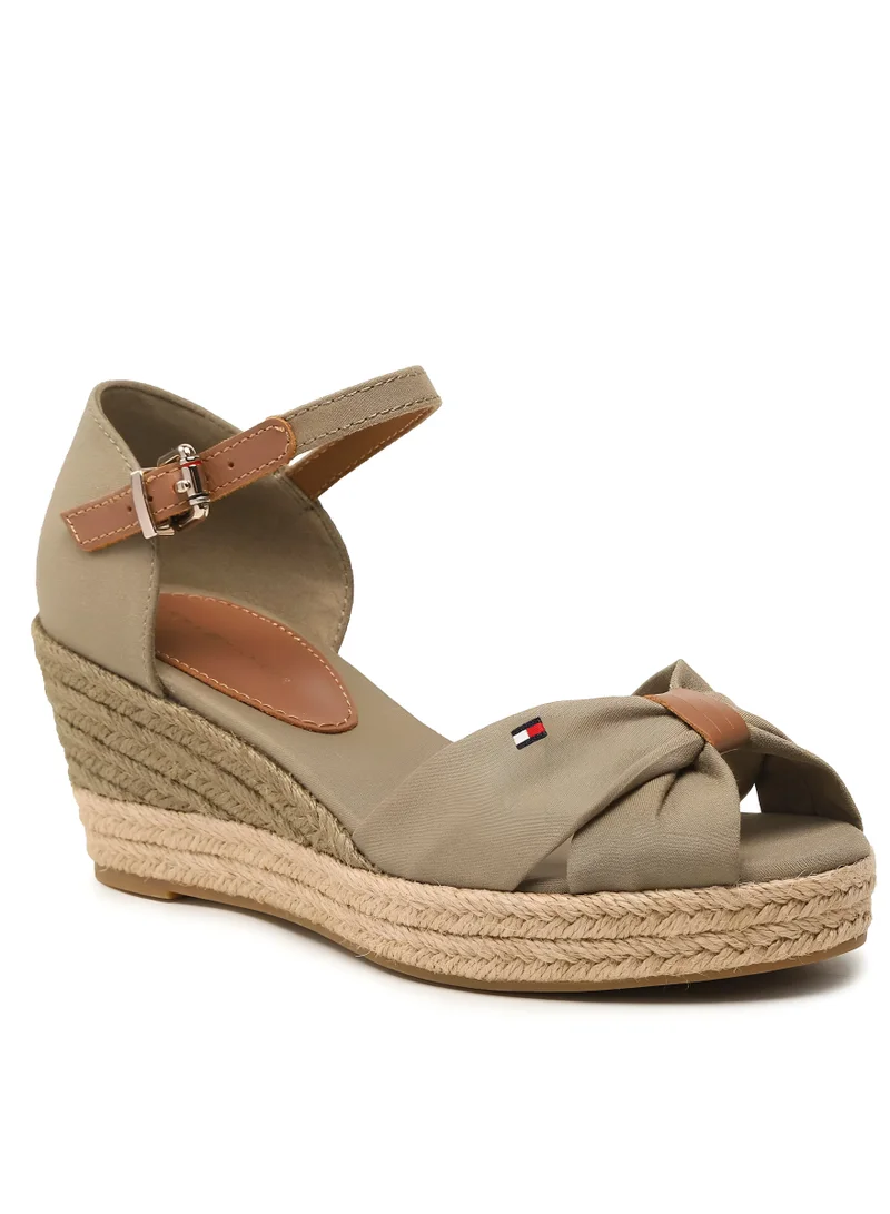 TOMMY HILFIGER Basic Open Toe Mid Wedge Sandals