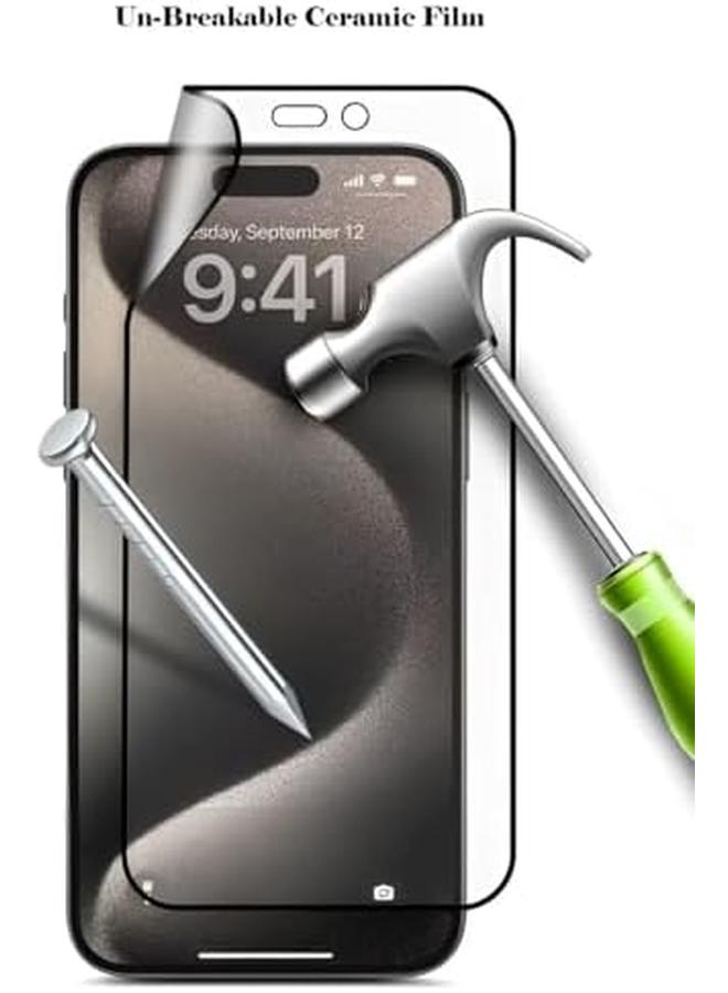 erorex Anti Spy Matte Screen Protector For Iphone 15 Pro Max Anti Fingerprint Privacy Protection Cover Scratch And Shatter Resistant - Image 3